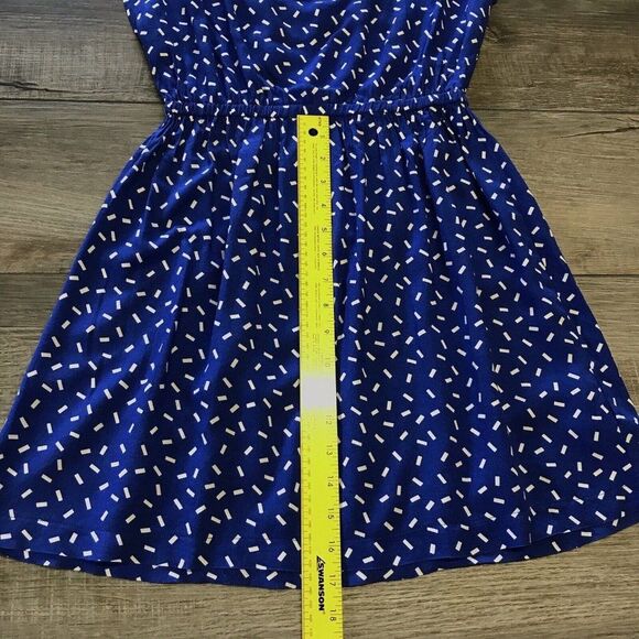 Forever 21 Womens (Juniors) Dress Blue Rayon Criss Cross Strappy Back Size S/P - Picture 12 of 12